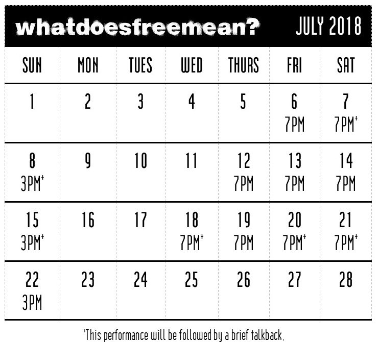 whatdoesfreemean? | July 6-22